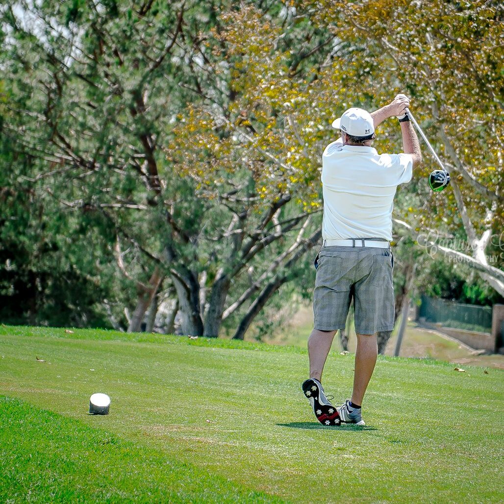 golfer playing in a tournament